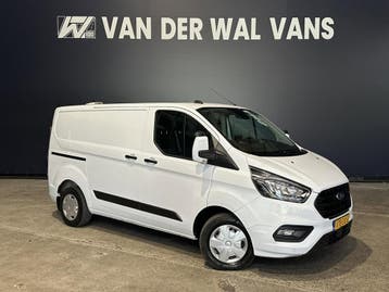Ford Transit Custom 2.0 TDCI L1H1 Inrichting Euro6 Airco | C, Stof, Gebruikt, Wit, Dealer onderhouden