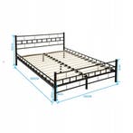 Zwart Metalen Bed 180x200 | Inclusief Bodem | Laatste!, Huis en Inrichting, Slaapkamer | Bedden, Verstelbaar, Zwart, Ophalen of Verzenden