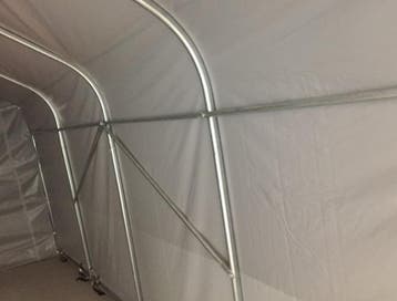CARPORT 3,30 X 9,60M PVC GRIJS (3,3x9,6 meter), Verzenden, Nieuw