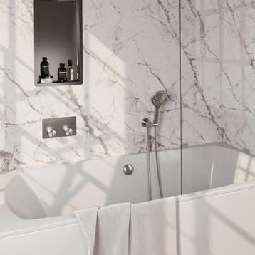 Brauer Brushed Carving Thermostatische Inbouw Badkraan, Doe-het-zelf en Verbouw, Sanitair, Ophalen of Verzenden, Nieuw
