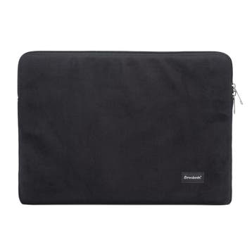 Bombata Velvet Laptophoes Sleeve - 15 / 16 inch - Zwart, Verzenden, Nieuw