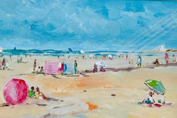 Cor Schaap (1968) - Strandgezicht, Antiek en Kunst