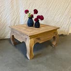 Opium tafel - salontafel -teakhout - vanaf € 115,- TTM Wonen, Huis en Inrichting, Tafels | Salontafels, 50 tot 100 cm, Nieuw, Landelijk