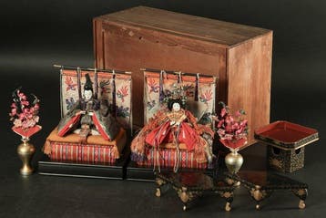 Hina doll - Pop Emperor & Empress Pair – Maki-e Furnishings,