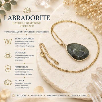 Natuurlijke Labradoriet - Transformatie, Intuïtie en