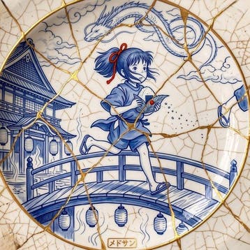 MEDSAN - Spirited Away Kintsugi Porcelain () -, Antiek en Kunst