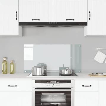vidaXL Spatscherm keuken 100x50 cm gehard glas transparant, Huis en Inrichting, Verzenden, Nieuw