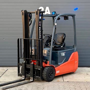 Toyota 8FBET18 2014 2300 uur 3.3 meter hefhoogte, 1000 tot 2000 kg, Elektrisch, Heftruck, Toyota