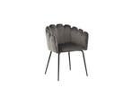 Eetkamerstoel - Isa - Grijs - Fluweel - Jörn, Verzenden, Nieuw