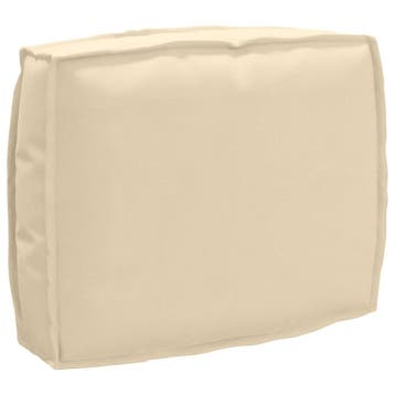 vidaXL Kussen Beige 50 x 40 x 12 cm Oxford Stof, Verzenden, Nieuw, Beige