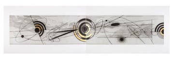 Walter Valentini (1928) - Nel cielo - cm 80 x 279, Antiek en Kunst