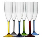 Scheepsservies Party Champagneglazen Multikleur Ecozen Zes S, Watersport en Boten, Ophalen of Verzenden, Nieuw