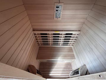 2-persoons Infrarood Sauna HC3 | Showroomdeal €1.895, Ophalen of Verzenden, Zo goed als nieuw, Infrarood, Complete sauna