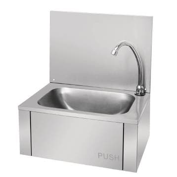 Wasbak met Kniebediening | Inox, Verzenden