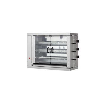 GGM Gastro | Gas kippengrill - 16kW - 3 spitten voor 18 |, Verzenden