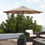 Parasol Budapest tuinparasol met zwengel Ø300 cm beige casa., Verzenden, Nieuw