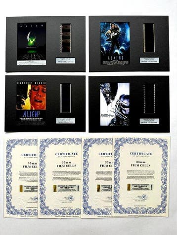 Alien Franchise – Rare Set of 3 Mounted 35mm Film Cells –, Nieuw