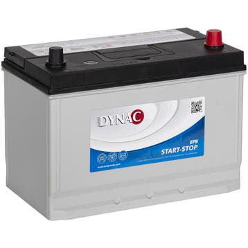 Dynac Auto accu EFB 12 volt 90 ah start - stop, Auto-onderdelen, Accu's en Toebehoren, Ophalen of Verzenden, Nieuw