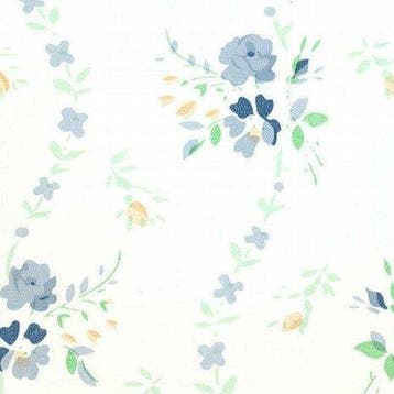 Plakfolie, plakplastic brocant roosje blauw (45cm), Nieuw