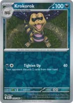 Krokorok 058/086 Reverse Holo Black Bolt, Ophalen of Verzenden, Nieuw, Losse kaart, Foil