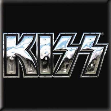 KISS - Chrome Logo - Koelkast magneet officiële merchandise, Verzamelen, Muziek, Artiesten en Beroemdheden, Ophalen of Verzenden