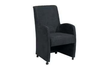 Eetkamerstoel Paulo - eetkamerstoelen - Antraciet, Nieuw, Stof