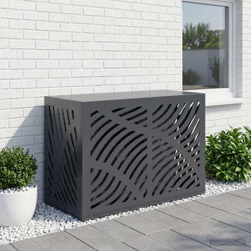 vidaXL Airconditioner hoes Antraciet 90 x 40 x 60 cm Staal, Verzenden, Nieuw