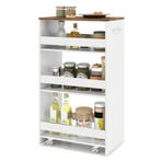 LIVSK Smalle Mobiele Serveerwagen - Open Planken - Keukenwag, Verzenden, Nieuw