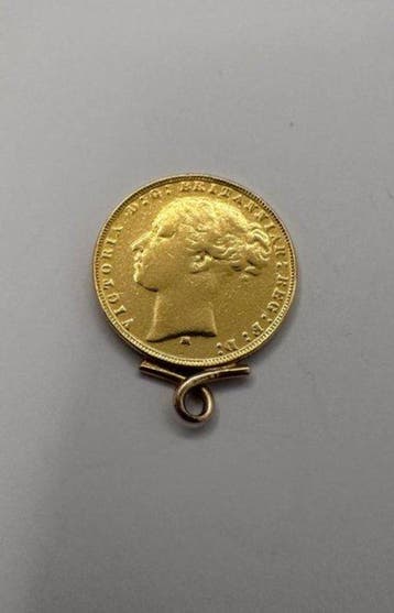 Munthanger - 22 karaat Geel goud