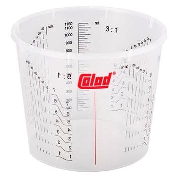 Verfmengbeker | Colad | 1.4 liter (Bedrukt, Kunststof), Verzenden, Nieuw