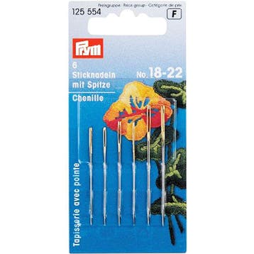Prym Borduurnaalden met punt - Nr 18/22 (6 stuks), Ophalen of Verzenden, Nieuw