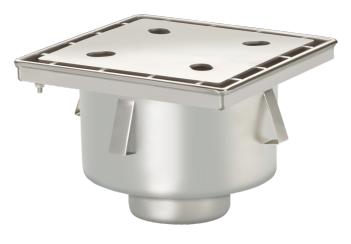 Afvoerput | Industrieel | RVS | 250 x 250 mm HorecaTraders, Verzenden, Nieuw in verpakking