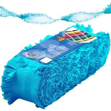 slinger crepe baby blauw 24 m, Verzenden, Nieuw, Feestartikel