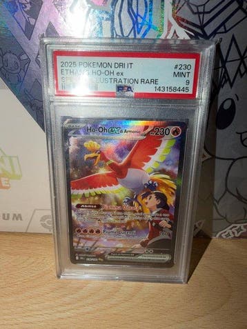Pokémon - 1 Graded card - Ho-Oh, Ethan #230 Foil, Full art,, Nieuw