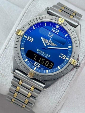 Breitling - Aerospace Blue - F56059 L - Heren - 1990-1999, Nieuw