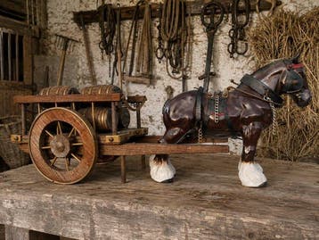 Wanddecoratie - Nederland - paard met kar