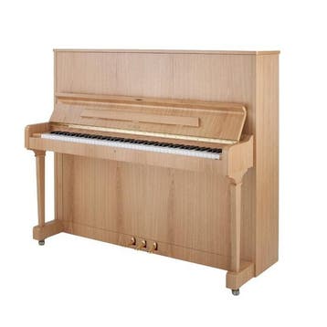 Petrof P 125 F1 OAK messing piano, Nieuw, Bruin, Piano