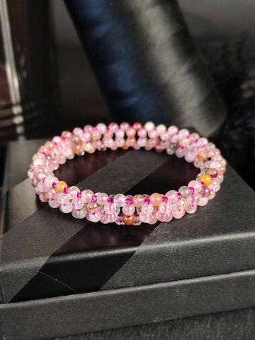 Complexe armband Regenboogtoermalijn - Veelkleurige tinten-