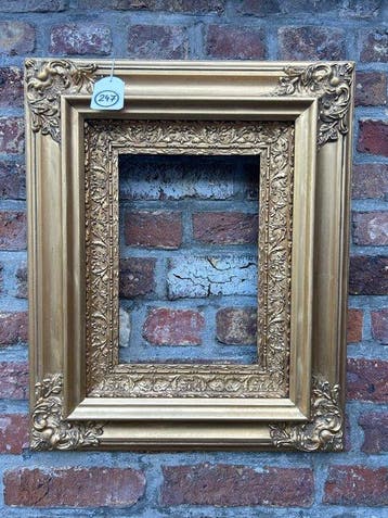 Lijst - 247. Antieke goud vergulde schilderijlijst. Voor