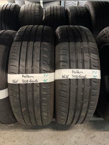 205-60-16 Falken Zomerbanden 5.5mm 96V Montage 205 60 16, Auto-onderdelen, Banden en Velgen, Ophalen, Gebruikt, 16 inch, 205 mm