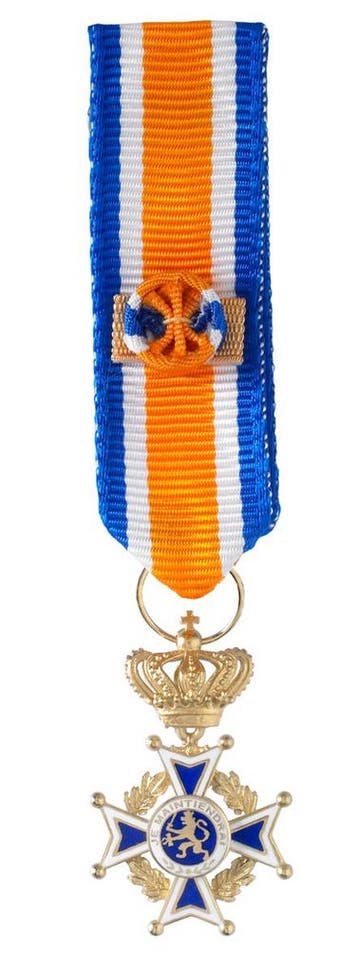 Miniatuur Oranje-Nassau Civiel Ridder Grootkruis Heren in, Verzenden