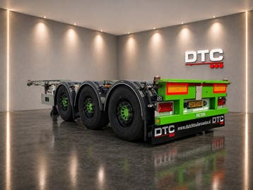 Pacton containerchassis | Fusee-as | Schuifkop | Geschopeerd, Aanhangers en Opleggers