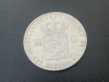 Nederland. Willem III. 2 1/2 Gulden 1867 (Zonder, Postzegels en Munten, Munten | Nederland
