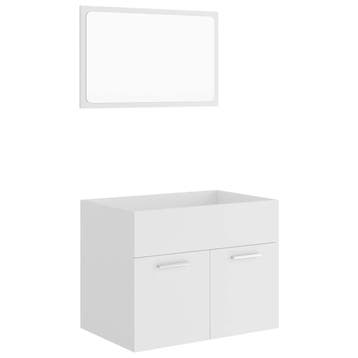 Badkamerkast set wit | Laatste Stuk! | 40% Korting, Zo goed als nieuw, Minder dan 100 cm, Wastafelkast, 25 tot 50 cm