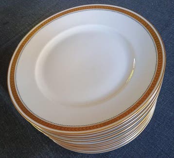 Richard Ginori, Laveno - Tafelservies (12) - Greca Dorata -