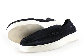 Manfield Instappers in maat 41 Blauw, Manfield, Overige typen, Zo goed als nieuw, Verzenden