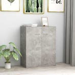 vidaXL Dressoir 60x30x75 cm bewerkt hout betongrijs, Verzenden, Nieuw, 50 tot 100 cm, 25 tot 50 cm