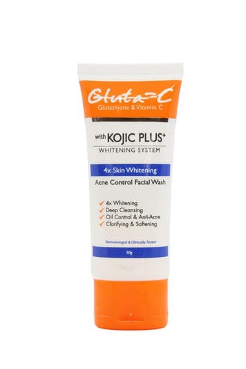Gluta C  face wash 4x skin lightening acne control  50gr, Ophalen of Verzenden, Nieuw