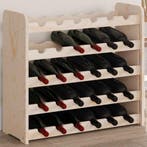 vidaXL Wijnrek 67,5x25x60 cm massief grenenhout, Huis en Inrichting, Verzenden, Nieuw