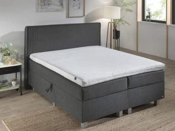 ACTIE! Luxe NASA topper 140x200 met traagschuim 140 200, Verzenden, Nieuw, 140 cm, Twijfelaar